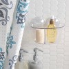 Clear Power Lock Suction Organizer with 2 Compartments - Bath Bliss - image 3 of 3