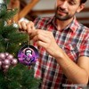 Synthwave 80's Styled Edgar Allan Poe Horror Ornament, Vaperwave Classic Retro Neon Halloween Gift and Decor | OrnamentallyYou - 3 of 4