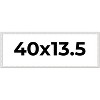 PosterPalooza | Panoramic Textured White Picture Frame - UV Acrylic, Foam Board Backing, Hanging Hardware - 2 of 4