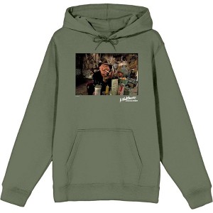 A Nightmare On Elm Street Freddy Smoking Adult Long Sleeve Hoodie - 1 of 2