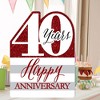 Big Dot of Happiness We Still Do - 40th Wedding Anniversary - Happy Anniversary Giant Greeting Card - Big Shaped Jumborific Card - 2 of 4