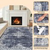 Machine Washable Area Rug for Bedroom Foldable Ultra Thin Low Pile Carpet Non Slip Indoor Floor Cover - 3 of 4