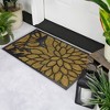 Northlight Natural Coir Hummingbird with Flower Outdoor Doormat 18" x 30" - 2 of 3