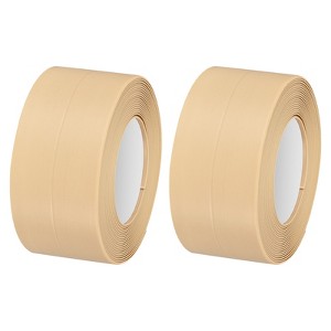 Unique Bargains PVC Waterproof Self-Adhesive Wall Corner Seal Caulk Strip Tape 2 Pcs - 1 of 4