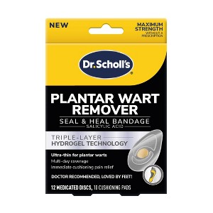 Dr. Scholl's Clear Away Plantar Wart Remover Hydrogel - 12ct - 1 of 4