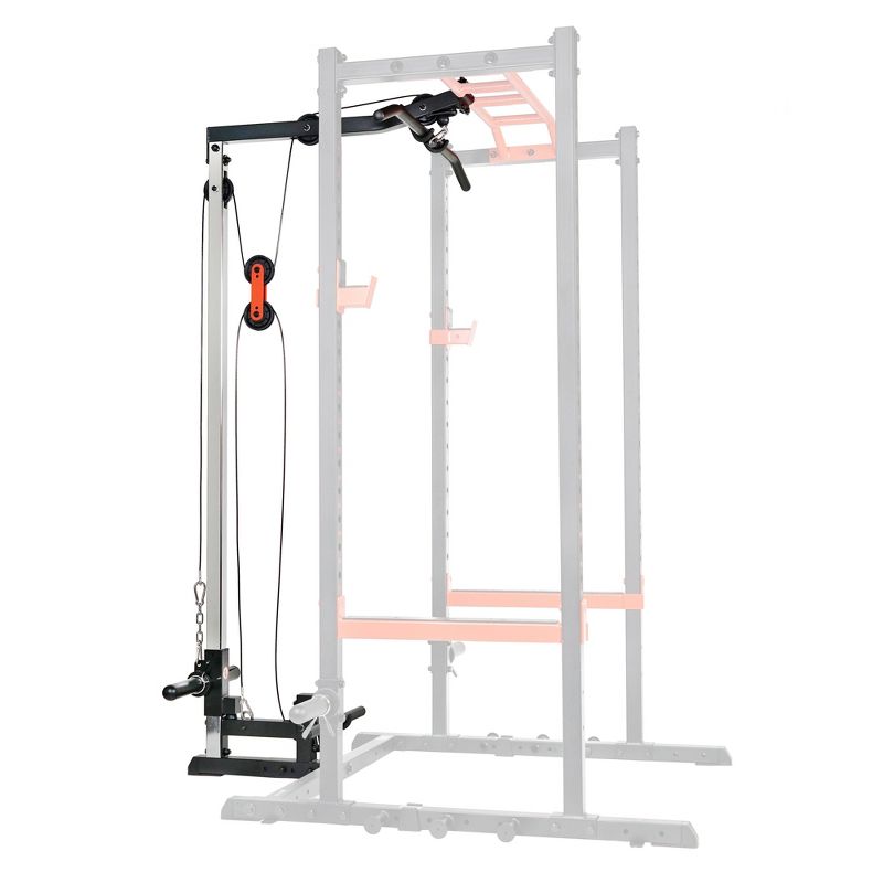 Sunny Health &#38; Fitness Lat Pull Down Attachment Pulley System for Power Racks, 3 of 18
