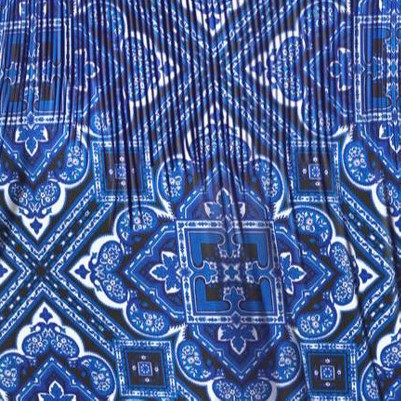 blue paisley medallion