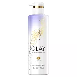 Olay Cleansing & Renewing Nighttime Body Wash with Vitamin B3 and Retinol - 17.9 fl oz