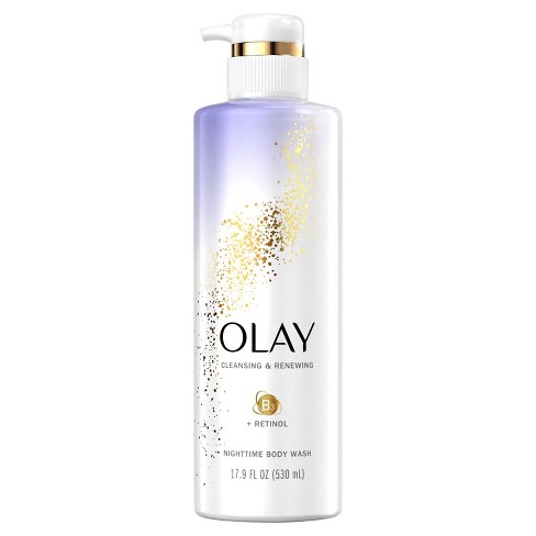Olay Cleansing & Renewing Nighttime Body Wash with Vitamin B3 and Retinol - 17.9 fl oz - image 1 of 4