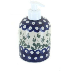 Blue Rose Polish Pottery 573 Ceramika Artystyczna Soap Dispenser - 1 of 1