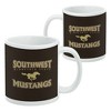 Southwest Minnesota State University Mustangs Logo Ceramic Coffee Mug Novelty Gift Mugs for Coffee Tea and Hot Drinks 11oz White - 2 of 4
