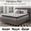 QingMoon Mattress in a Box, Hybrid Cooling Gel Memory Foam and Diamond Innerspring Mattress, Pressure Relief and Motion Isolation for Bedroom - 3 of 4