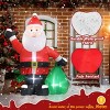 Syemin Inflatable Holiday Decorations 6 FT Christmas Inflatable Decoration Inflatable Santa Claus Funny Blow Up Yard Decor, Red, 59"*35.4"*72.1" - 4 of 4