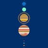 Men's Design By Humans Minimal Solar System By kellabell9 T-Shirt - 2 of 3