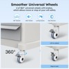 Mojgar Mobile Ultrasound Trolley Cart Portable Ultrasound Imaging Scanner Vehicle Medical Beauty Storage Cart 110LBS Load with 4 Wheels - 4 of 4