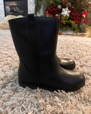 Toddler girl clearance black riding boots