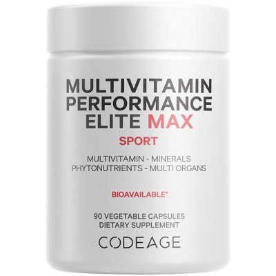 Codeage Multivitamin Recovery Elite Max Supplement - Vitamins, Essential Minerals, Antioxidants, Colostrum, Phytonutrients - 90ct