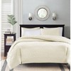 Sapphtopaz 3-Piece Reversible Quilt Set, Cottage-Inspired Stitch Pattern Sheet Set, Bedding Comforter Set for Women, Men, Kids & Teens - 2 of 4
