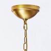 Rattan Lantern Ceiling Pendant Brass - Threshold™ designed with Studio McGee: 4-Bulb Metal Fixture, UL Listed, No Switch - 4 of 4