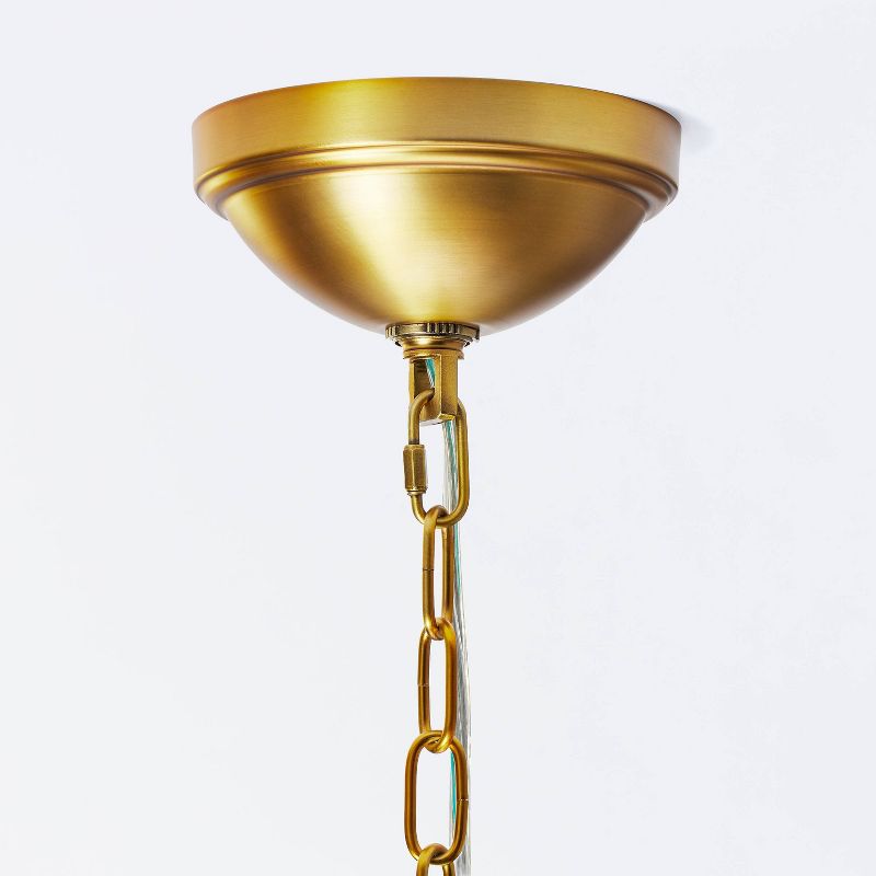 Rattan Lantern Ceiling Pendant Brass - Threshold&#8482; designed with Studio McGee, 5 of 12