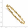 Black Bow Jewelry 5mm 14k Yellow Gold Polished & Textured Twist Hinged Bangle Bracelet - 4 of 4