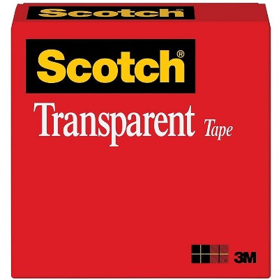 Scotch Transparent Tape 1 x 72 yds. 36/CT 600-12592CT