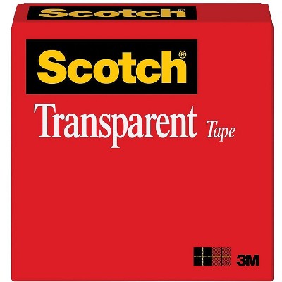 Scotch Transparent Tape 1 x 72 yds. 36/CT 600-12592CT
