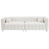 CAVINAS Teddy Fleece Loveseat Sofa with 2 Throw Pillows, Vintage Sofa Couch with Sturdy Hardware Foot Support for Living Room, Bedroom - 4 of 4