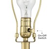 Regency Hill Traditional Table Lamps 31.5" Tall Set of 2 Gold Black Metal White Empire Open Cage Pedestal Living Room Bedroom House Bedside - 4 of 4
