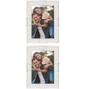 REGALWOVEN Pearl Luxury Vintage Retro Plated Photo Frames for Wedding, Office, Home - 1 of 4