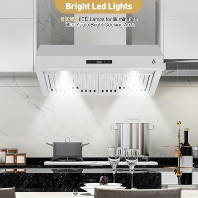 30 Inch Stainless Steel Under Cabinet Range Hood with Touch Control