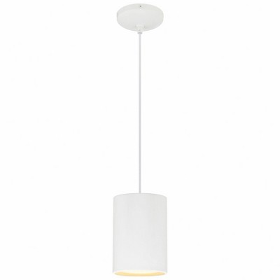 Matte Black Modern Drum Pendant Light with LED