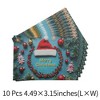 Unique Bargains Christmas Greeting Card Multicolor 4.5 "x 3.1" 10 Pcs - 3 of 4