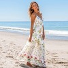 Women's Floral Print Twisted Cutout Maxi Dress - Cupshe - 2 of 4