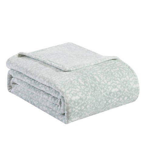 Patterned fleece online throw