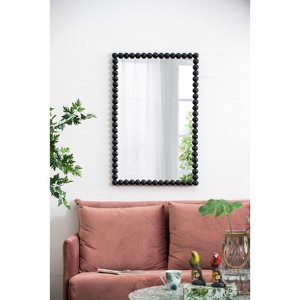 Okak Modern Metal/Wood Frame Decorative Wall Mirror for Entryway,Bathroom,Home Decor Accent Vanity Mirror for Bedroom - 1 of 4