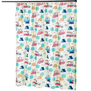 The Lakeside Collection Glamper Bathroom Collection - Shower Curtain - 1 of 2