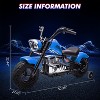 Youth Electric Motorcycle, 36V 350W Brushless Off-Road with 16.5mph, Music Player, Spring Suspension, LED Lights and Leather Seat - 2 of 4