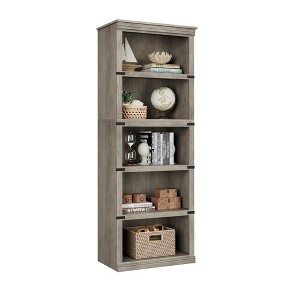 Farmhouse Book Shelf with Storage Open Display Bookshelves - 1 of 4