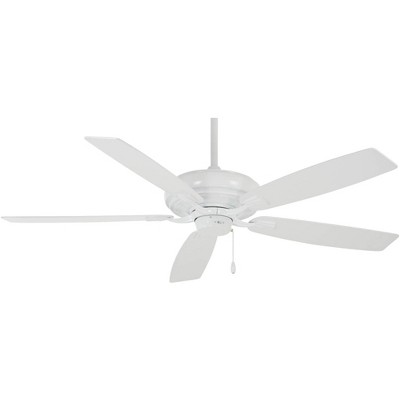 60" Minka Aire Watt White Pull Chain Indoor Ceiling Fan