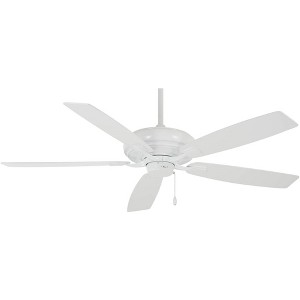 60" Minka Aire Watt White Pull Chain Indoor Ceiling Fan - 1 of 4