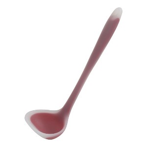 Unique Bargains Silicone Heat Resistant Ergonomic Handle Non-Stick Soup Kitchen Spoon 8.3 Inch 1 Pc - 1 of 4