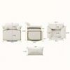 Modern Swivel Accent Chair with 360 Degree Rotation,Upholstered Armchair with Metal Legs,Accent Chair for Living Room or Office-Coolbibila - 4 of 4
