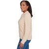 Alfred Dunner Women's Zip-Front Chenille Collared Cardigan - 4 of 4