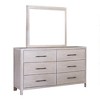 Royal Hampton Dresser Mirror, White Wash Brown Solid Wood, Oak Veneer, 38x42 - 2 of 4