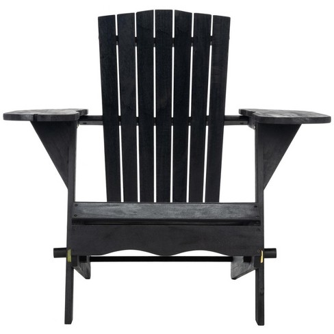 Breetel Adirondack Chairs Set of 2 Black Safavieh