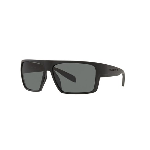 Native Xd9010 62mm Man Rectangle Sunglasses Polarized Grey Lens : Target