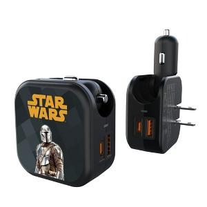 Star Wars Mandalorian Color Block 18-Watt 2 in 1 USB A/C Charger - 1 of 3
