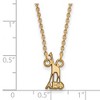 Black Bow Jewelry 14k Yellow Gold Plated Sterling Silver Alpha Epsilon Phi Greek Life Necklace 18 Inch - 2 of 4