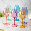 The Wine Savant Shatterproof Acrylic Colored Wine Glasses, Stylish & Luxurious Design, Unique Addition to Home Bar - 6 pk - 2 of 4
